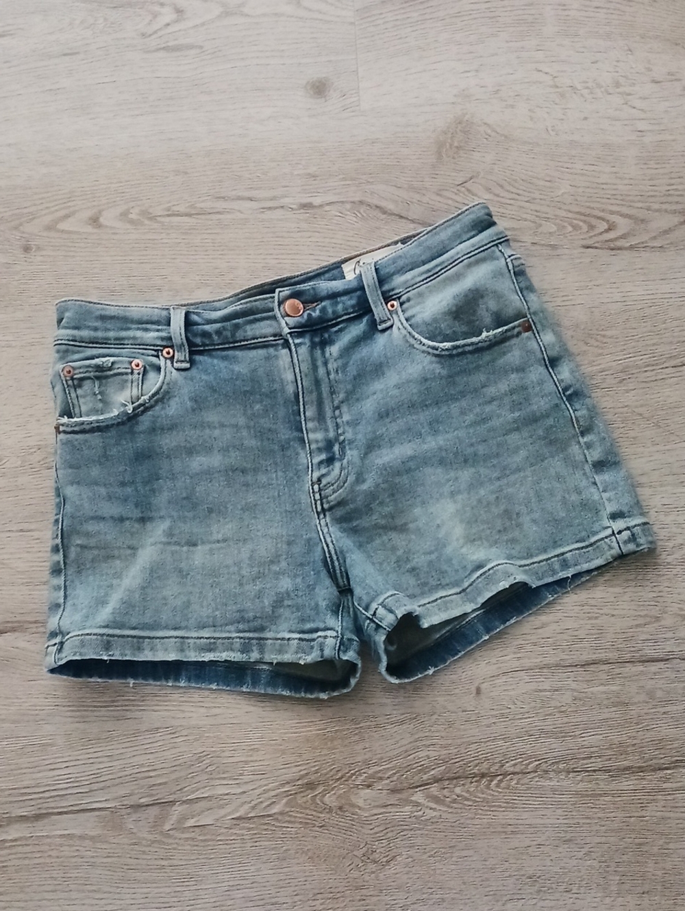 Cosmic Blue Love Light Blue Denim Jean Shorts Size 29